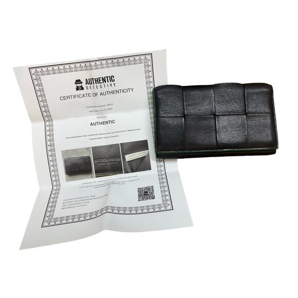 Bottega Veneta Long Intreciato Cassette Wallet in Black w/Box, Dustbag & COA - Picture 3 of 15